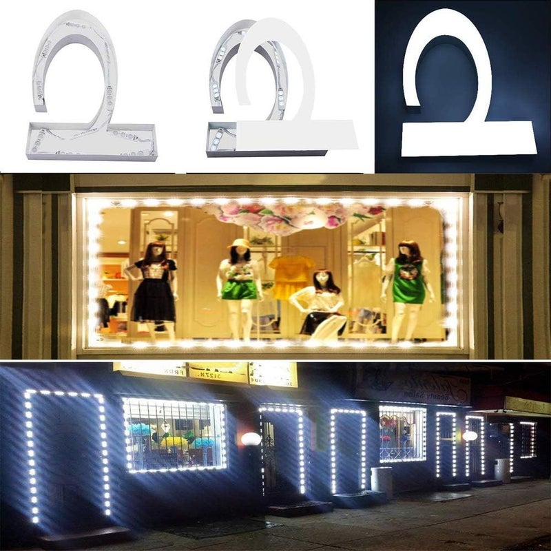 TeiNewBy LED Module, 100pcs 49.8 Ft 5730 SMD 150LM Per LED Module IP65 Waterproof Decorative Light for Letter Sign Advertising Signs with Tape Adhesive Backside (White Light) - Image 4